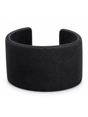 Beymen Turkish Luxury Suede Cuff Bracelet One Size Adjustable Black